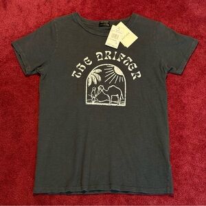 MOTHER The Itty Bitty Goodie Goodie - The Drifter Tee - Charcoal